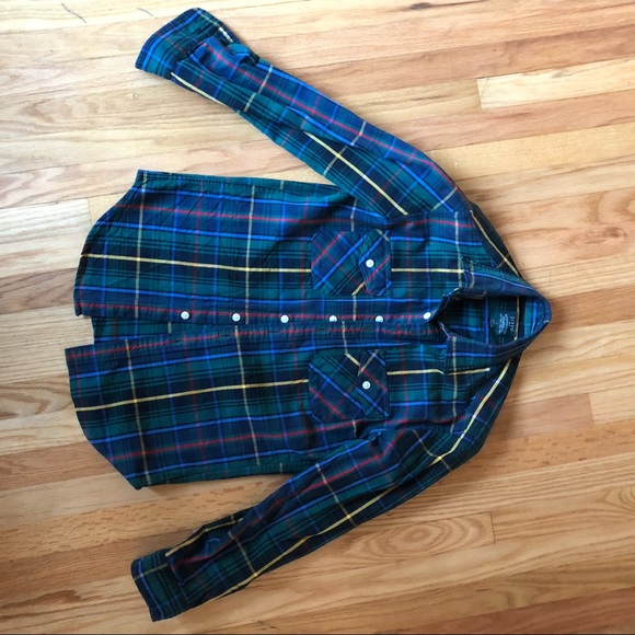 J Crew flannel plaid shirt - Picture 6 of 8